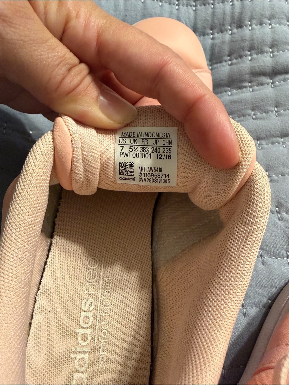 Adidas Neo Baseline Vapour Pink Sneakers 7 - Picture 12 of 13